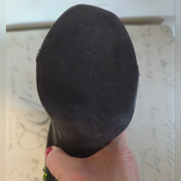 Jeffrey Campbell Womens Green Spike Platform Ankle Boots Black Size 10 - Picture 13 of 14